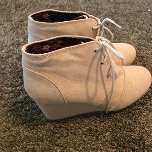 Tan booties